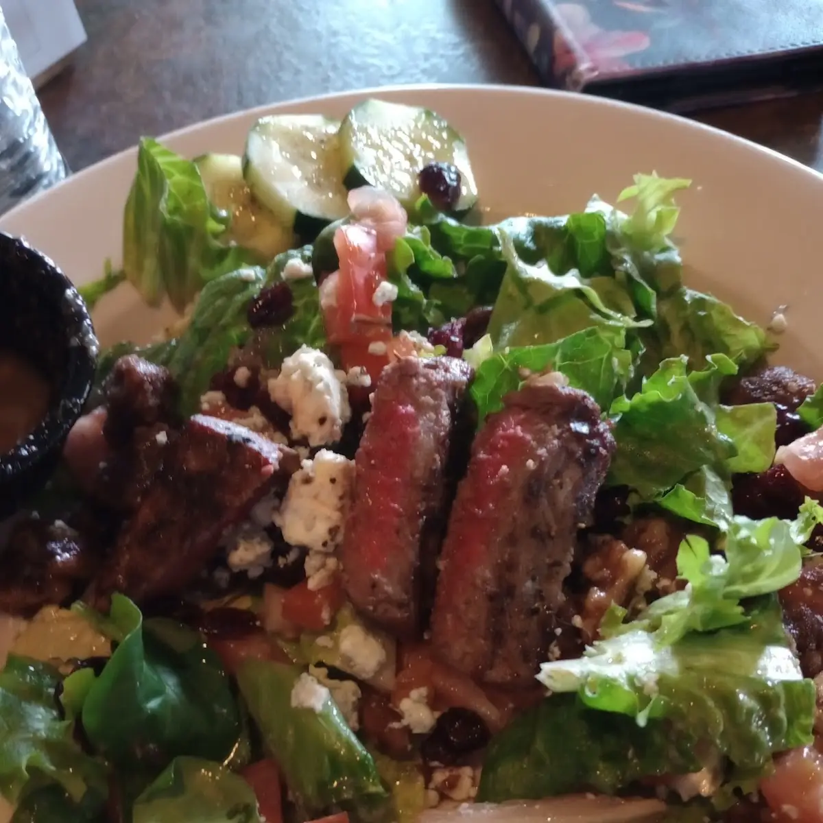 Cranberry Walnut Steak Salad