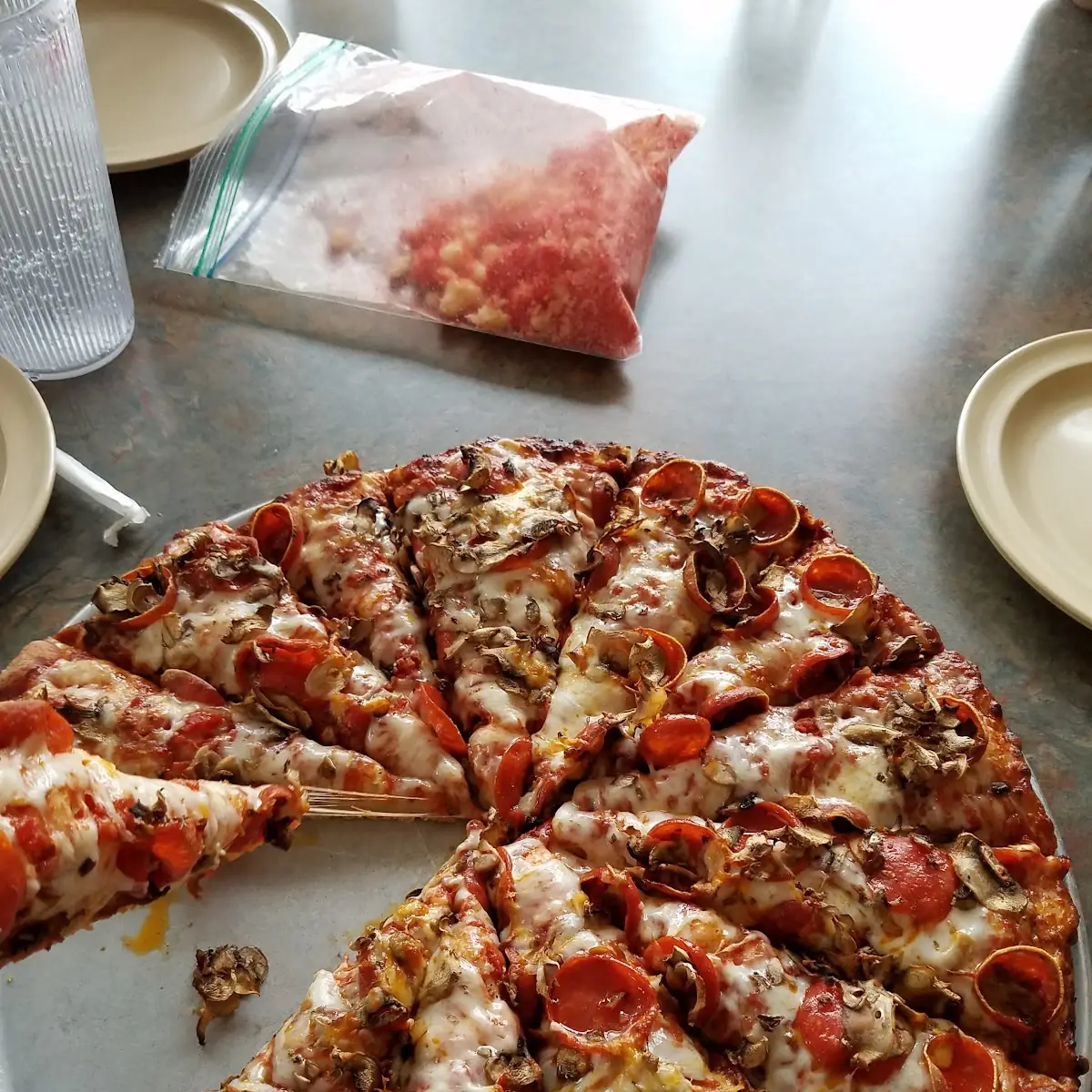 Pepperoni with Mushroom Pizza