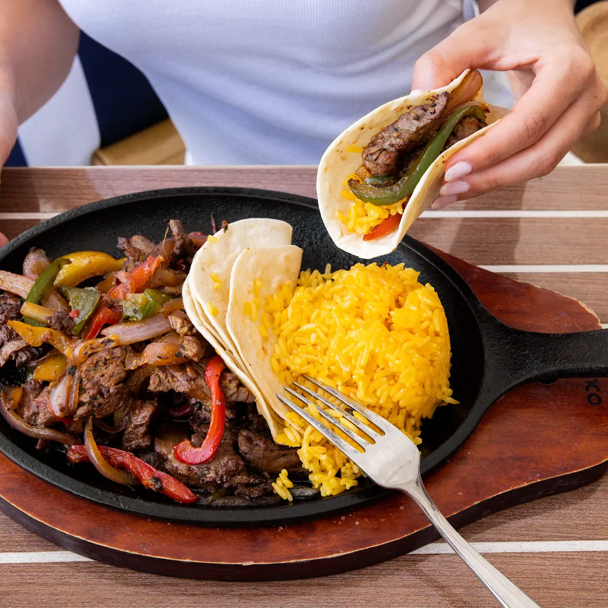 Chicken and Beef Fajitas