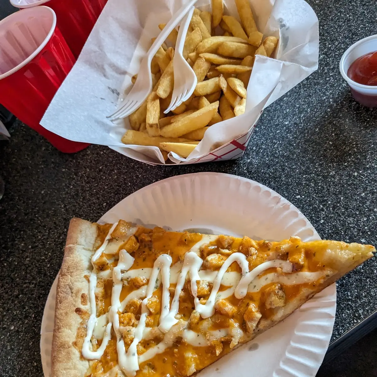 Buffalo Ranch Chicken Pizza