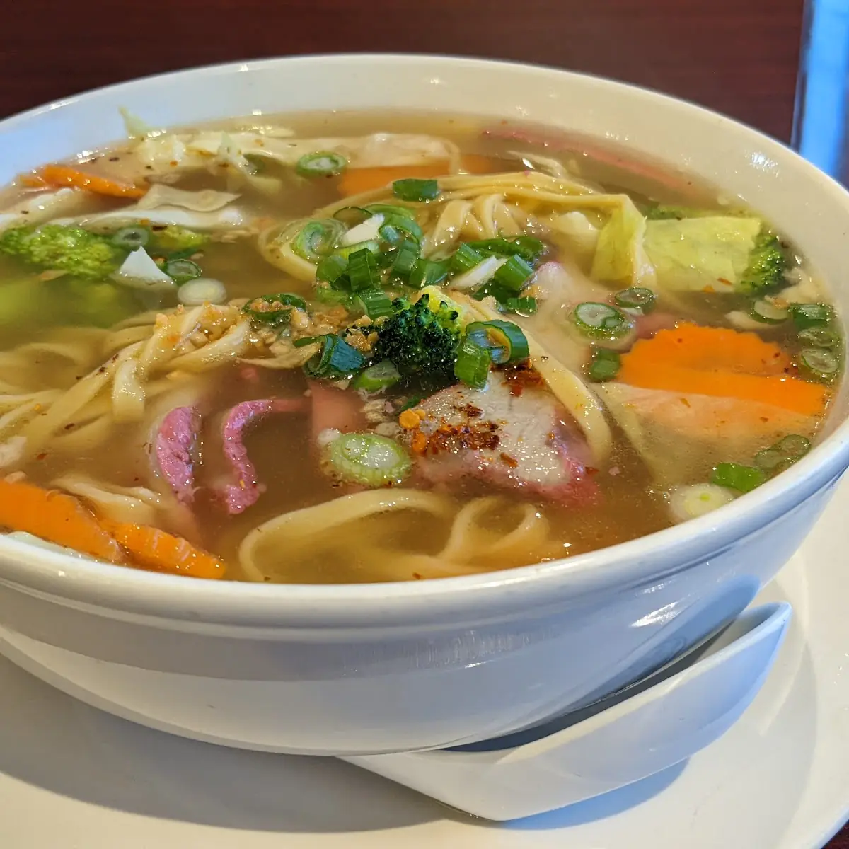 Roast Pork Wonton Noodle Soup