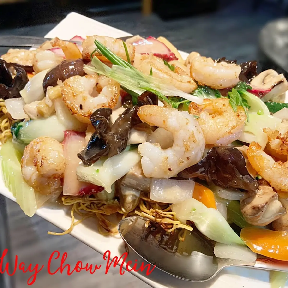 Sautéed Prawn in Black Bean Sauce, Golden Island Restaurant