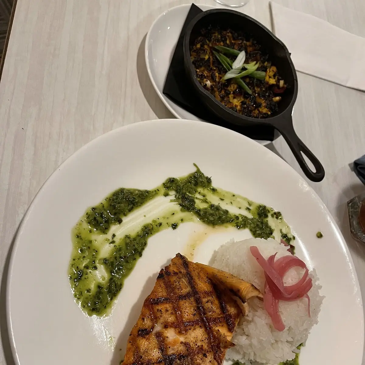 Blackened Grouper Oscar
