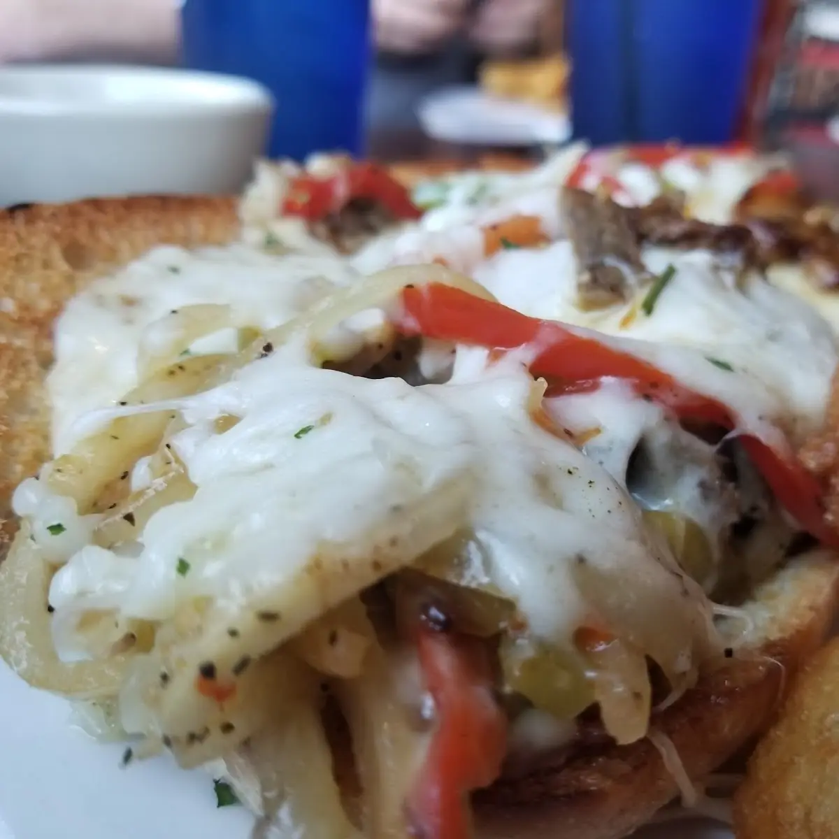 Prime Rib Dip w/Philly Cheesesteak Style