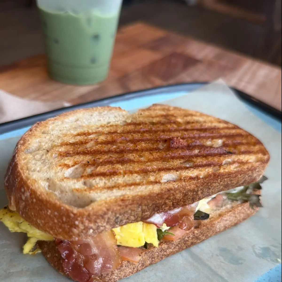 Bacon Egg Cheese Sourdough Sandwich