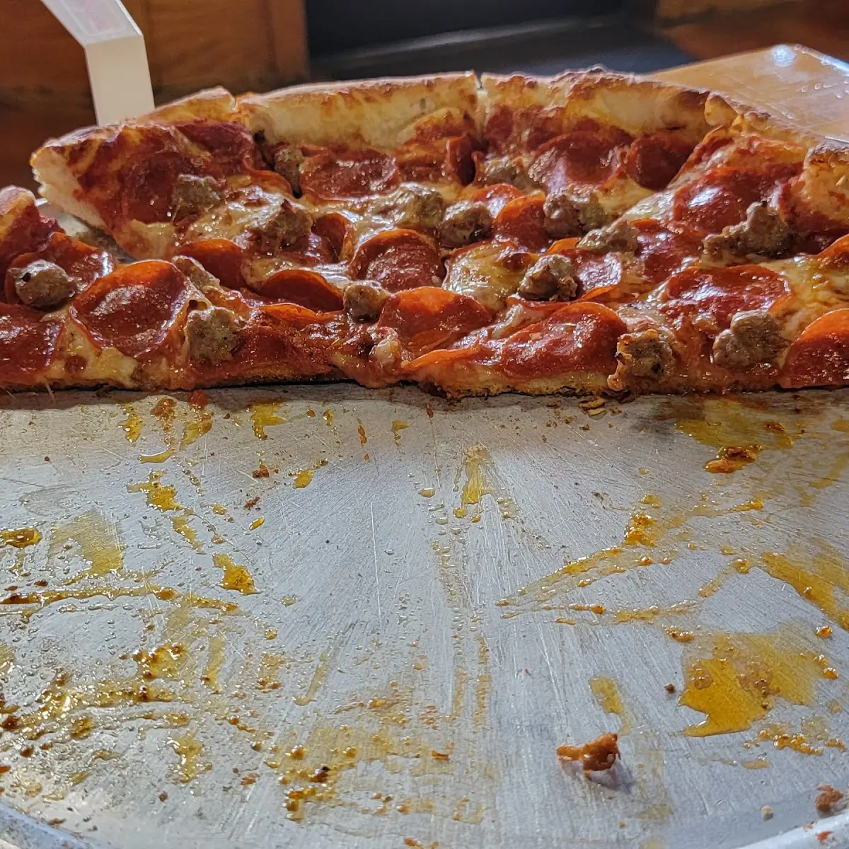 Pepperoni and Sausage Pizza