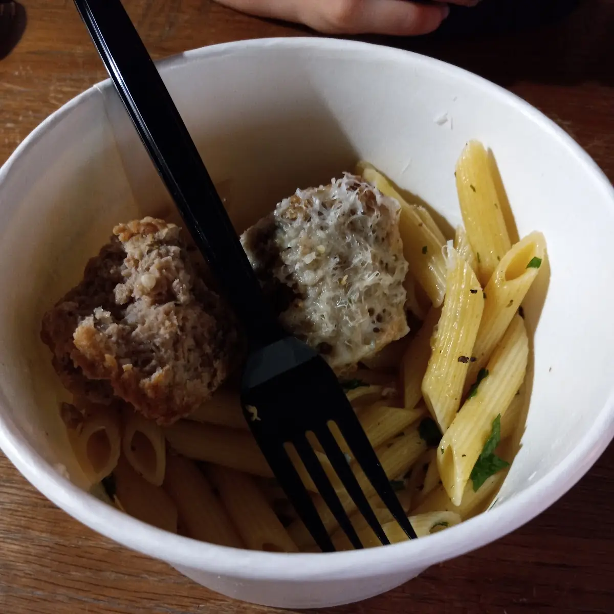 Penne Pasta with Meatballs