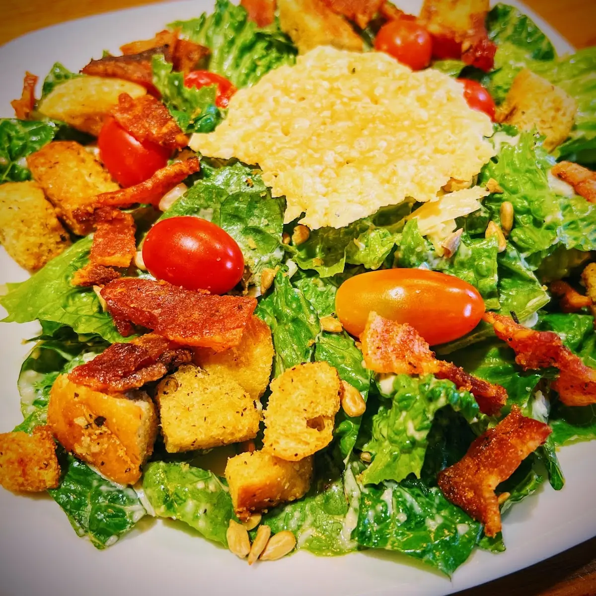 Crispy Parmesan Chicken Salad