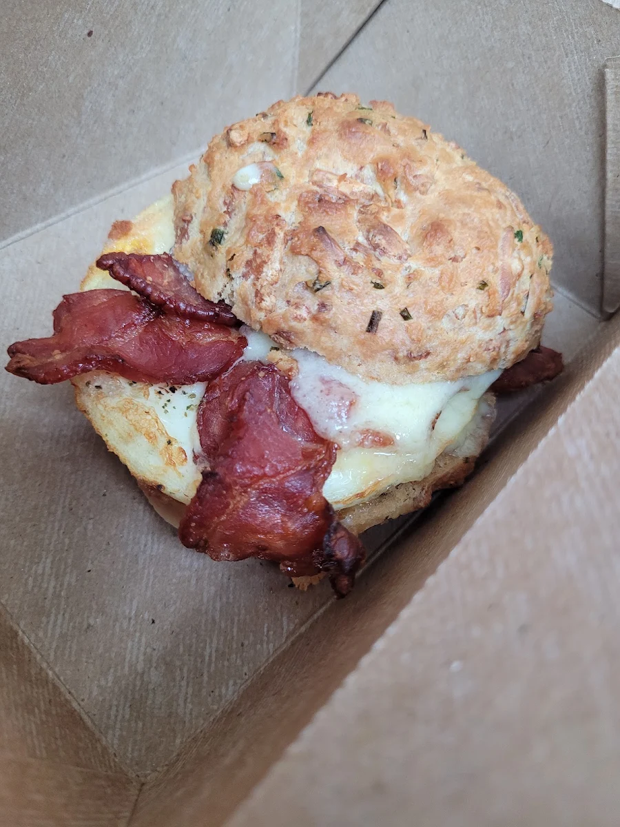 Smoked Bacon Egg and Cheese Biscuit