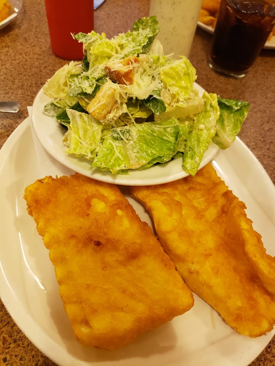 Halibut and Ceaser Salad
