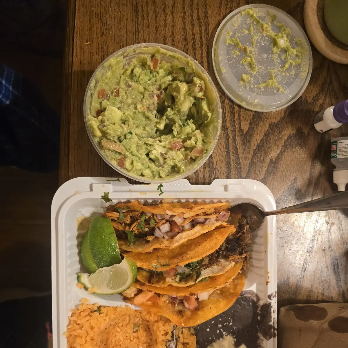 Birria Tacos Combo w Two Sides of Rice