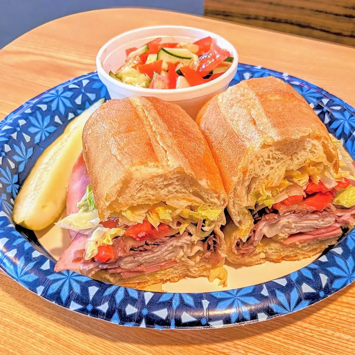 Super Sub with Cucumber Salad