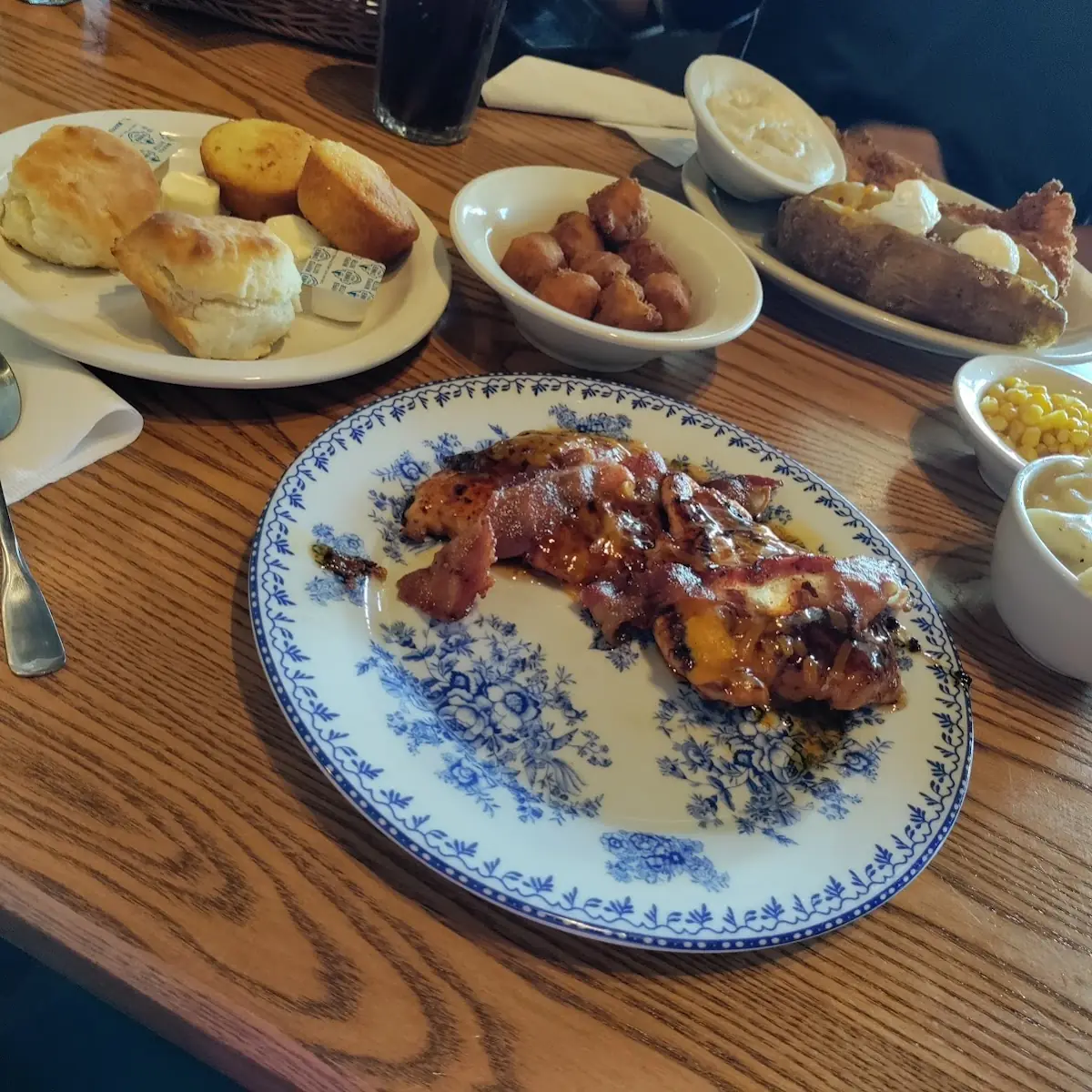 Bacon Glazed Grilled Chicken Breast Dinner