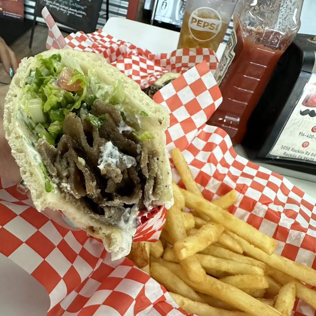 Beef and Lamb Gyro Wrap
