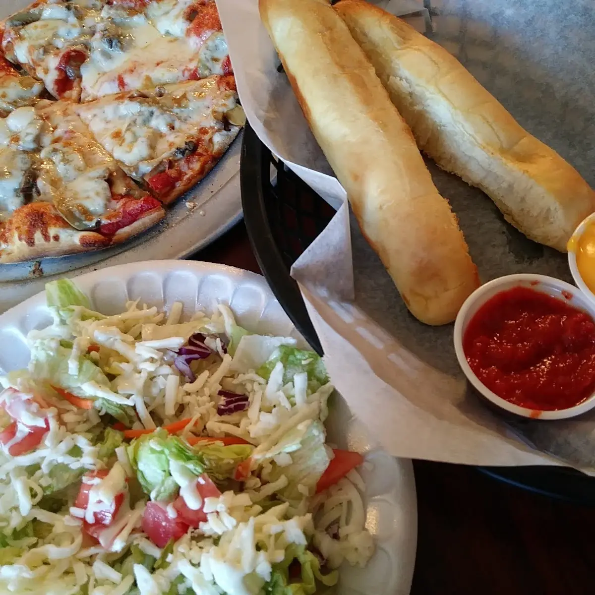 Pizza Salad Breadsticks