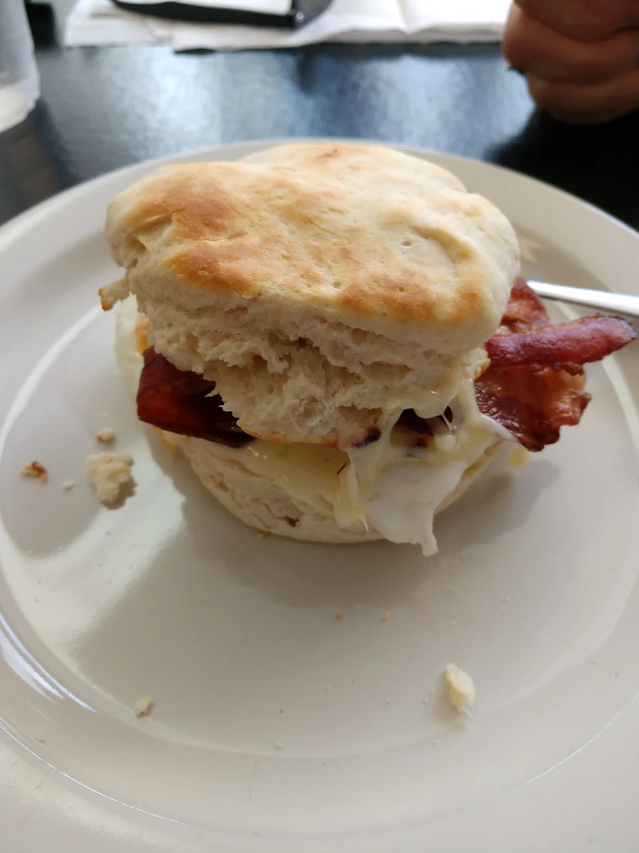 Breakfast Sandwich with Bacon Egg and Cheese