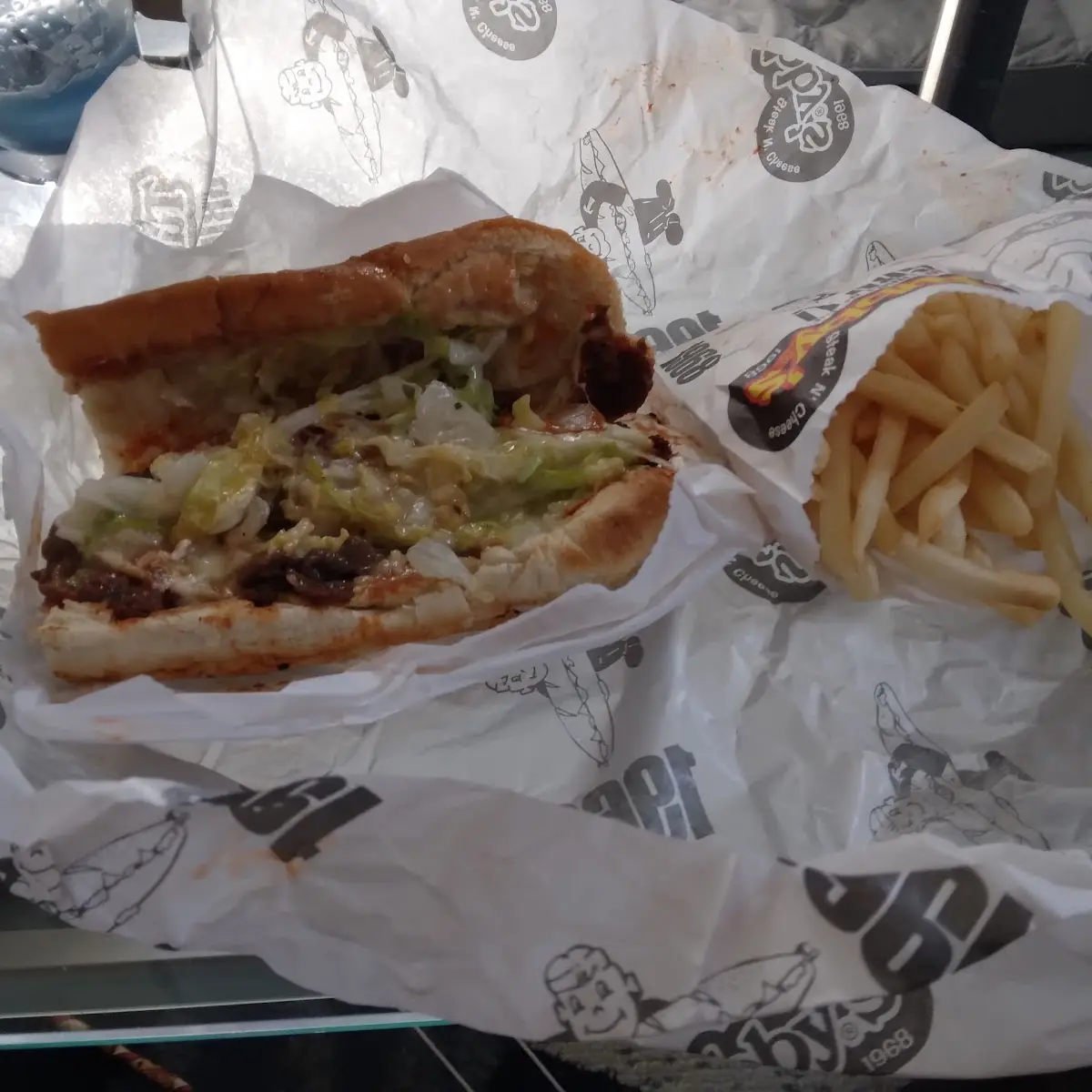 Pizza Steak and Cheese Sub
