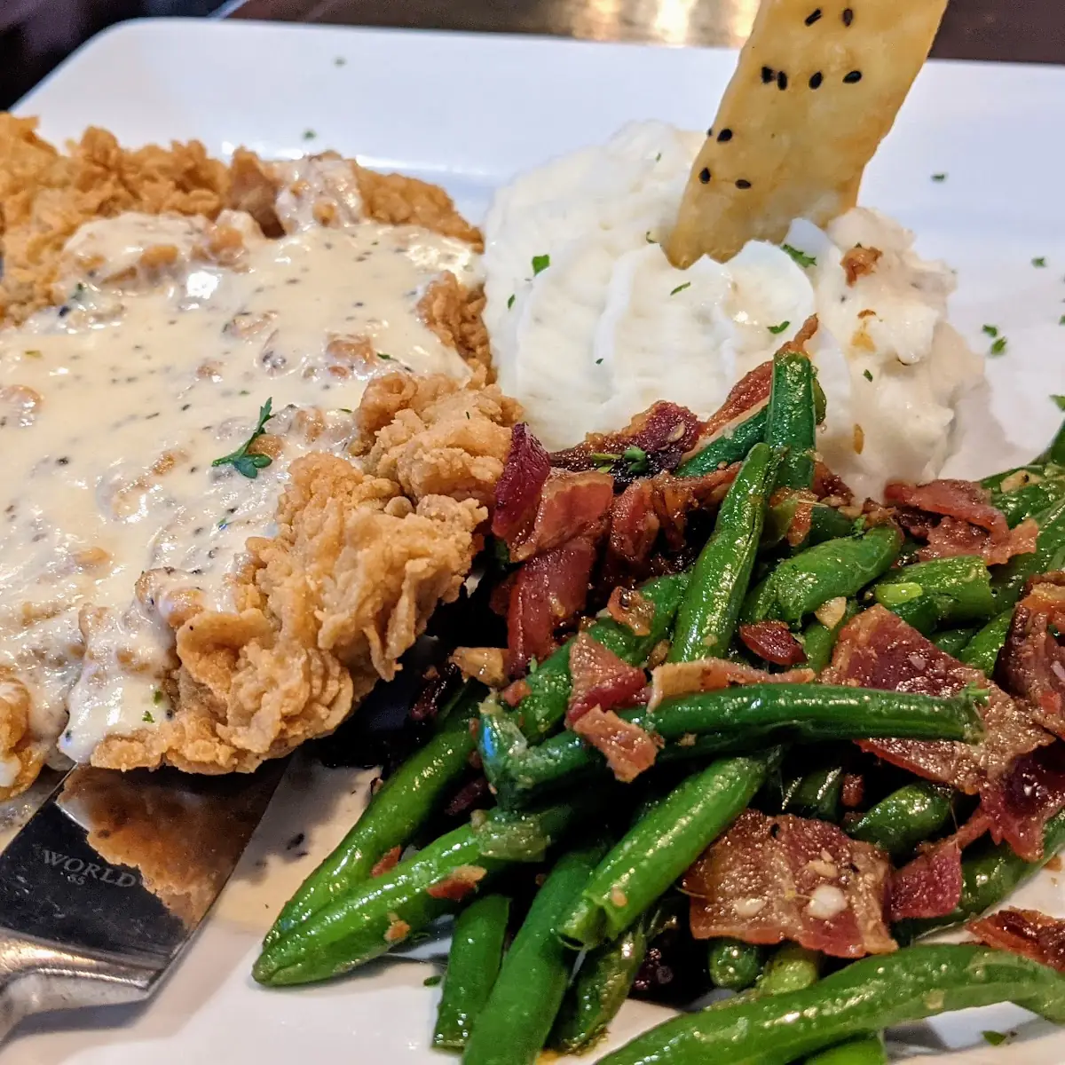 Chicken fried steak tip