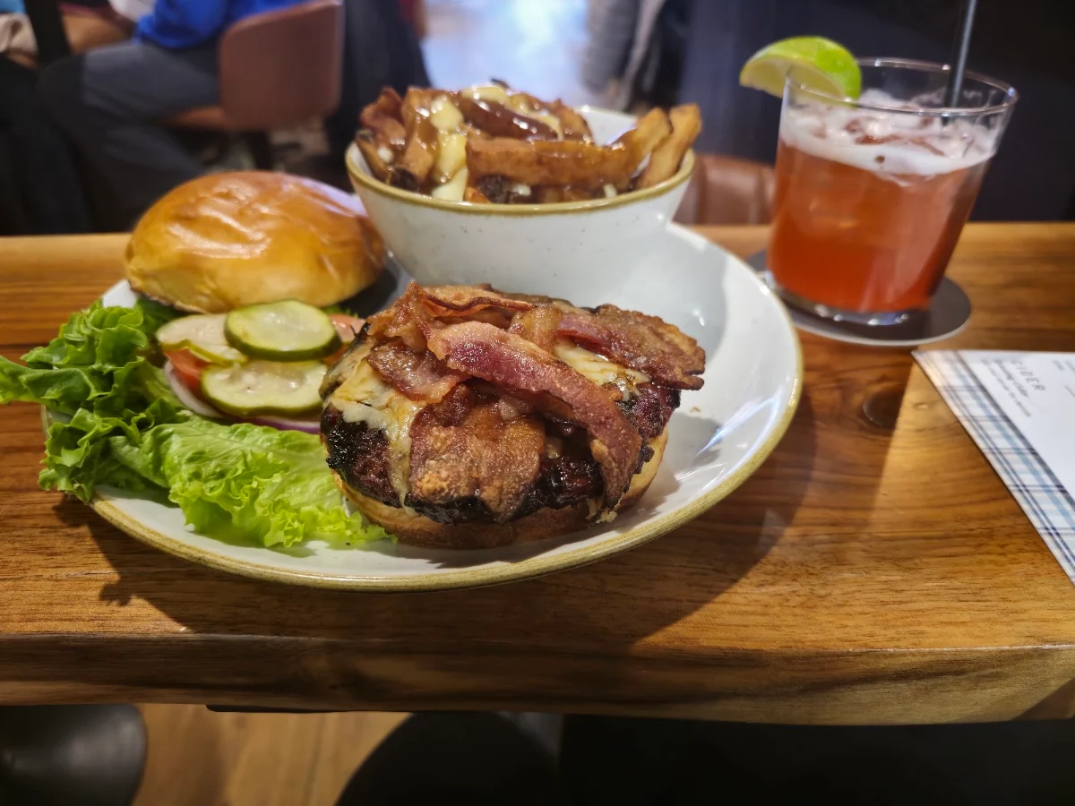 Great Canadian Burger with Poutine