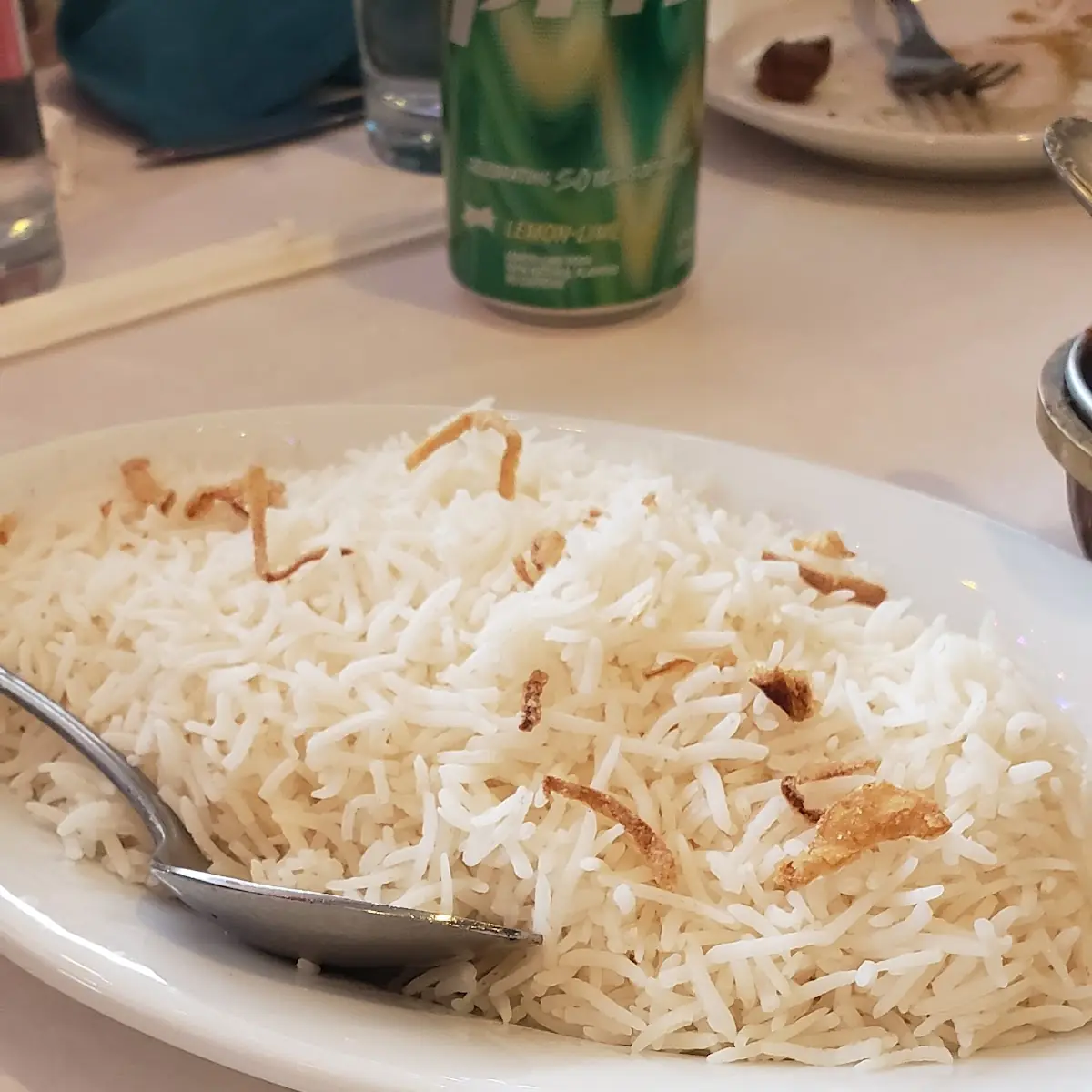 Basmati Rice with Crispy Onions