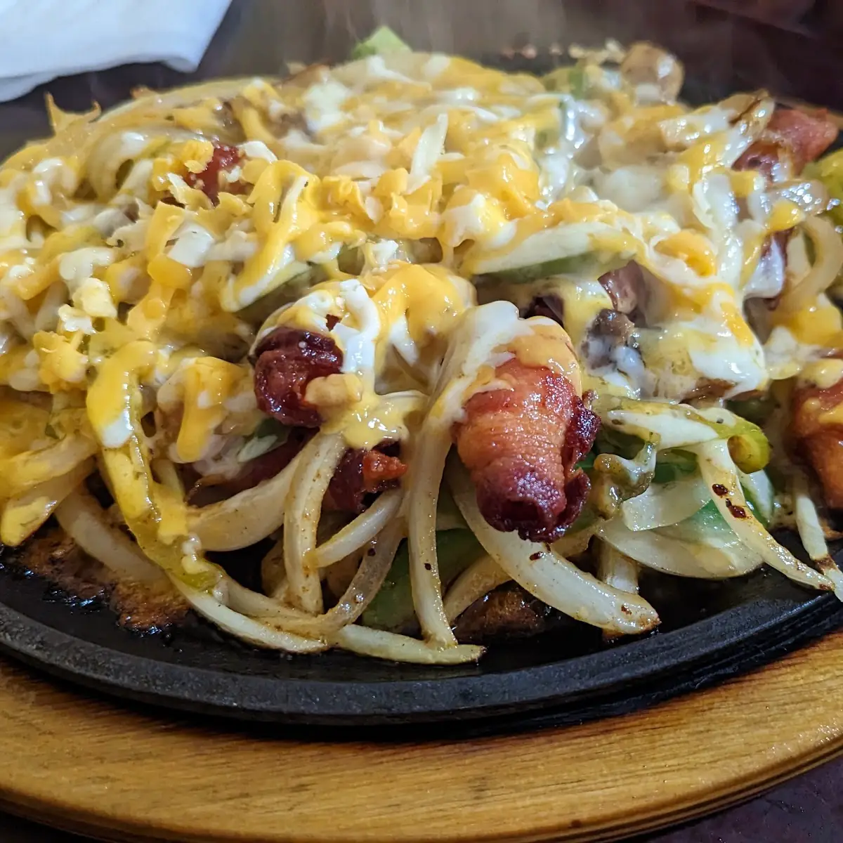 Bacon Wrapped Shrimp Fajitas