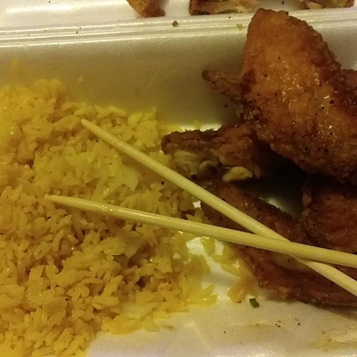 Yellow Rice and Sesame Chicken