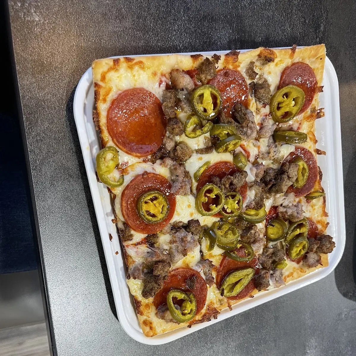 Meat Lovers Pizza with Jalapeños