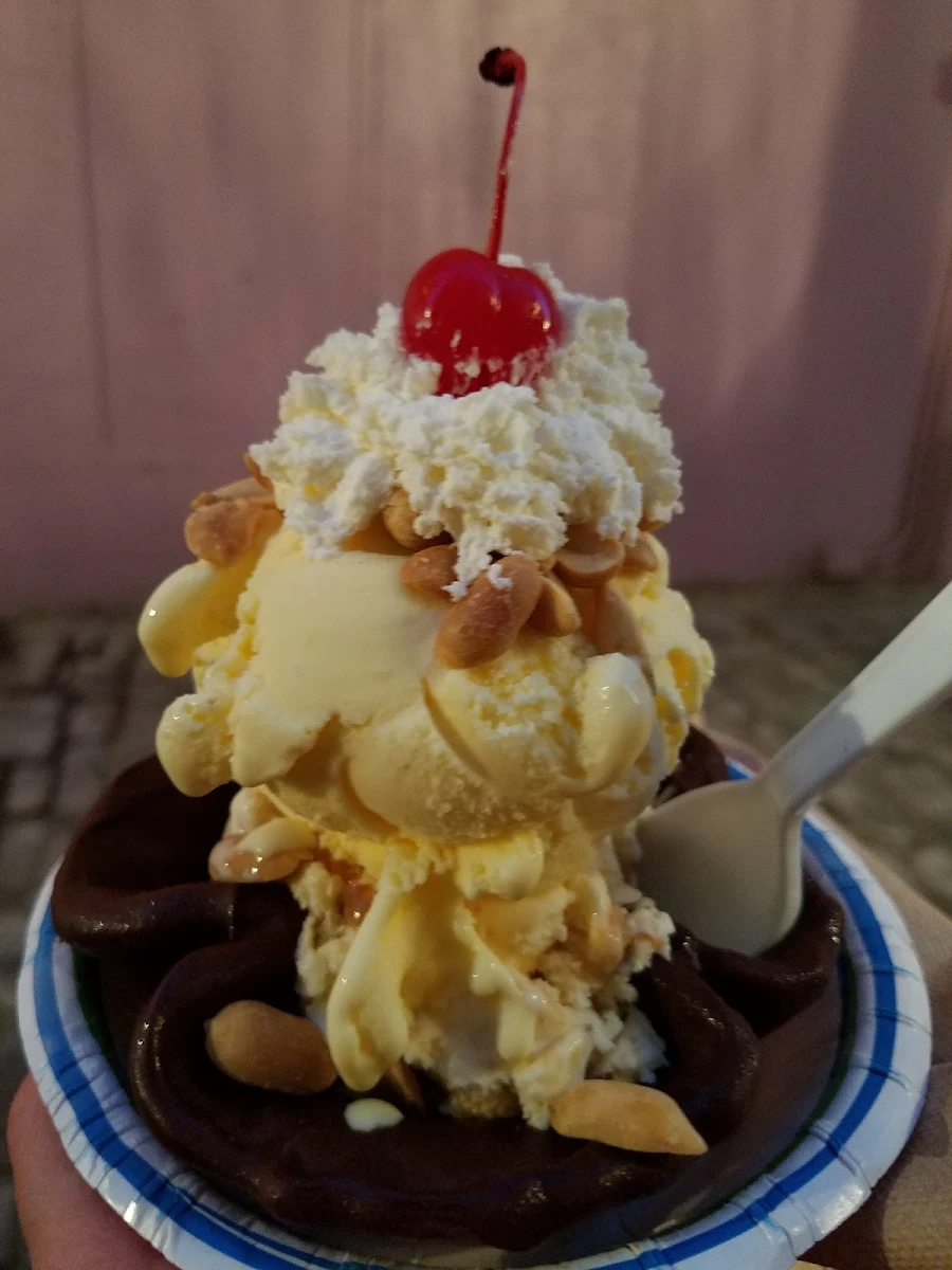 Scoop Sundae with Nuts