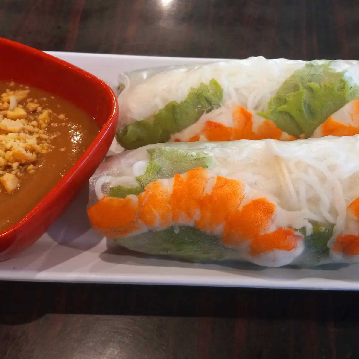 Shrimp Spring Rolls and Fried Dumplings