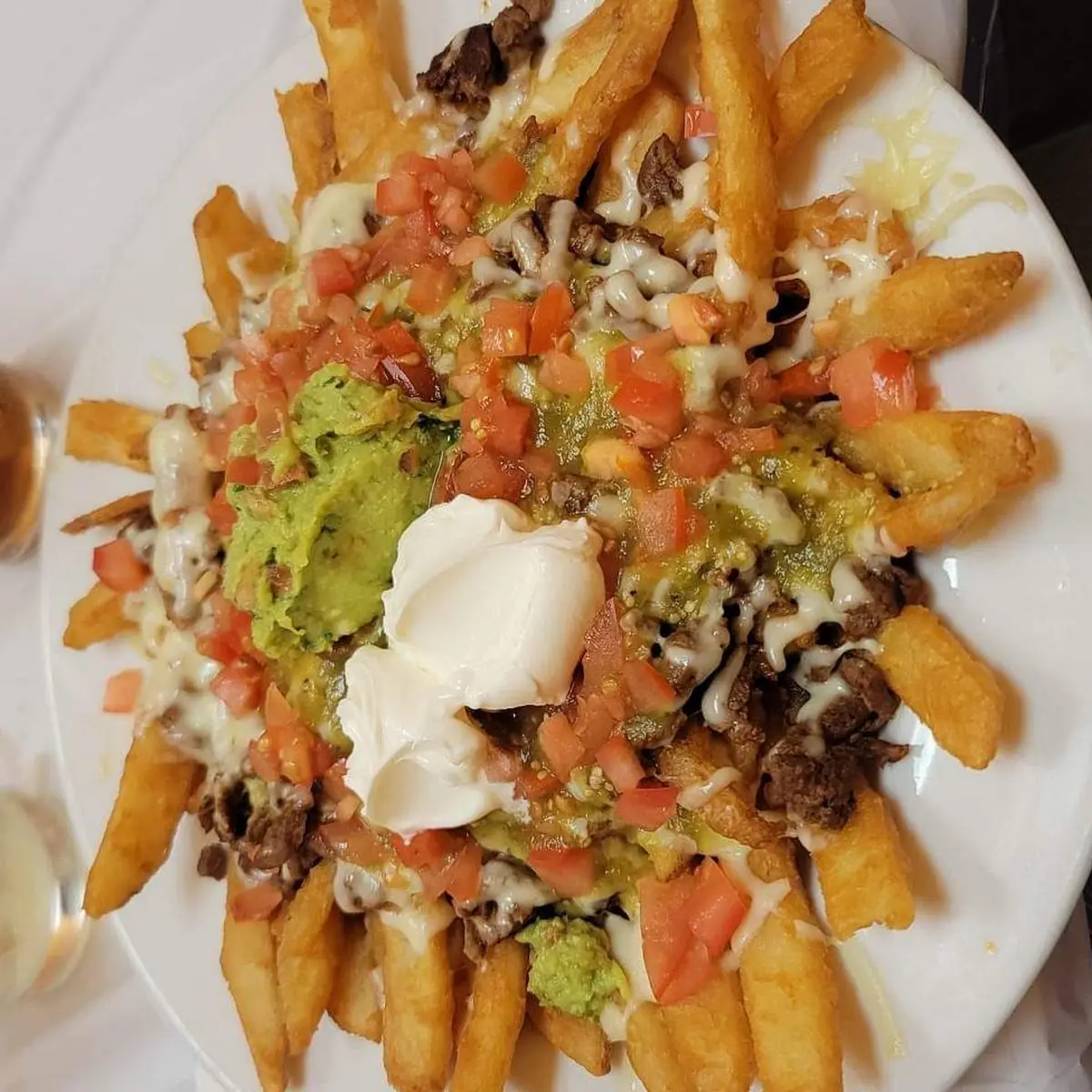 Carbe Asada Fries with Cheese