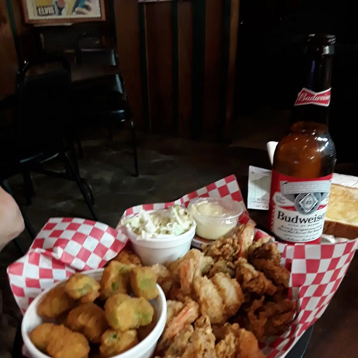 Fried Okra Fried Shrimp