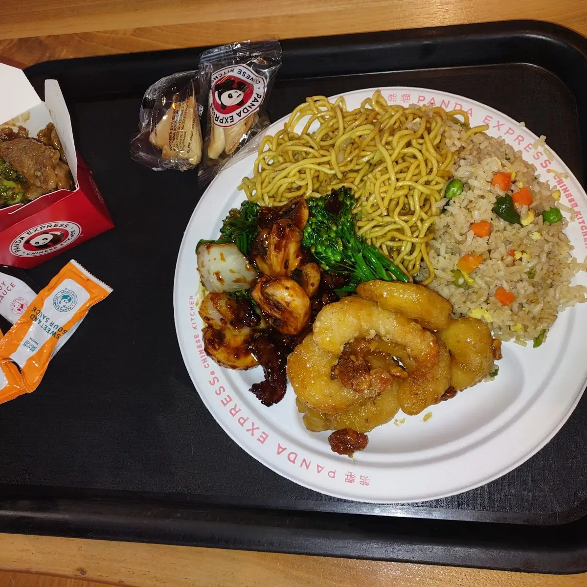 Broccoli Beef Fried Rice Egg Roll