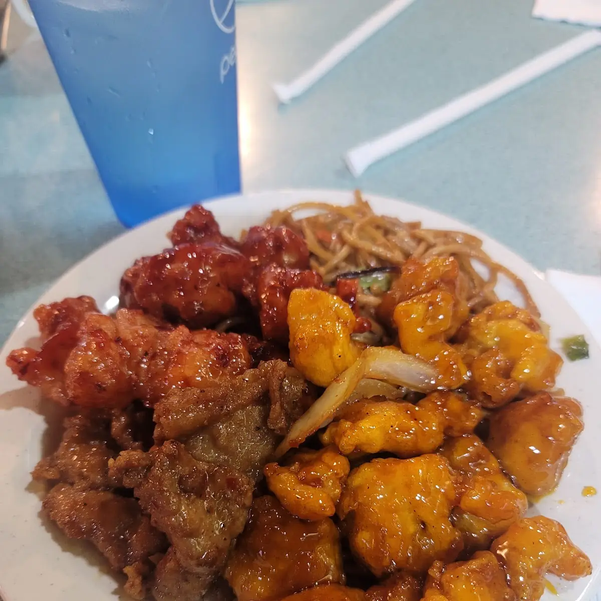 Orange Chicken and Chow Mein