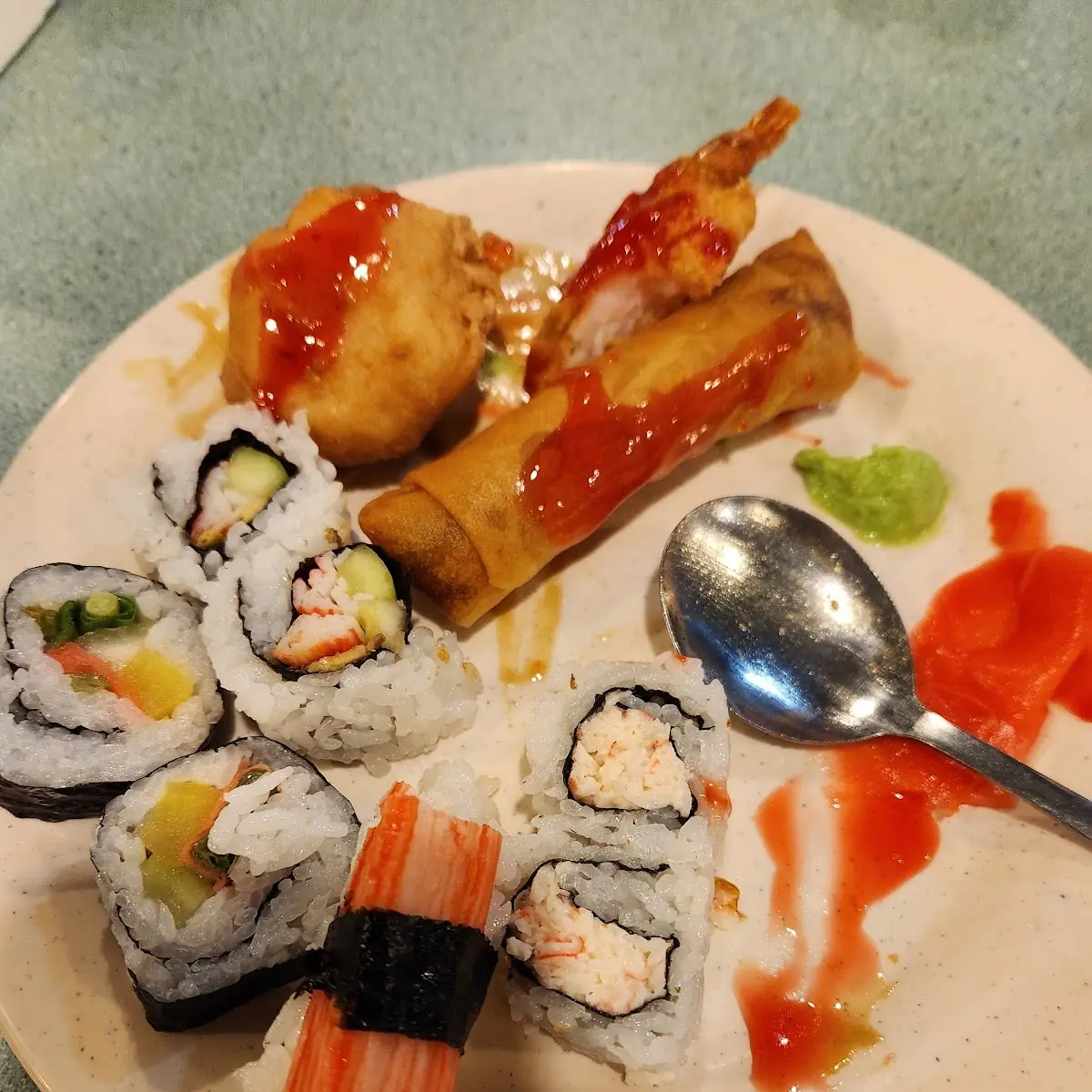 Sushi and Egg Rolls