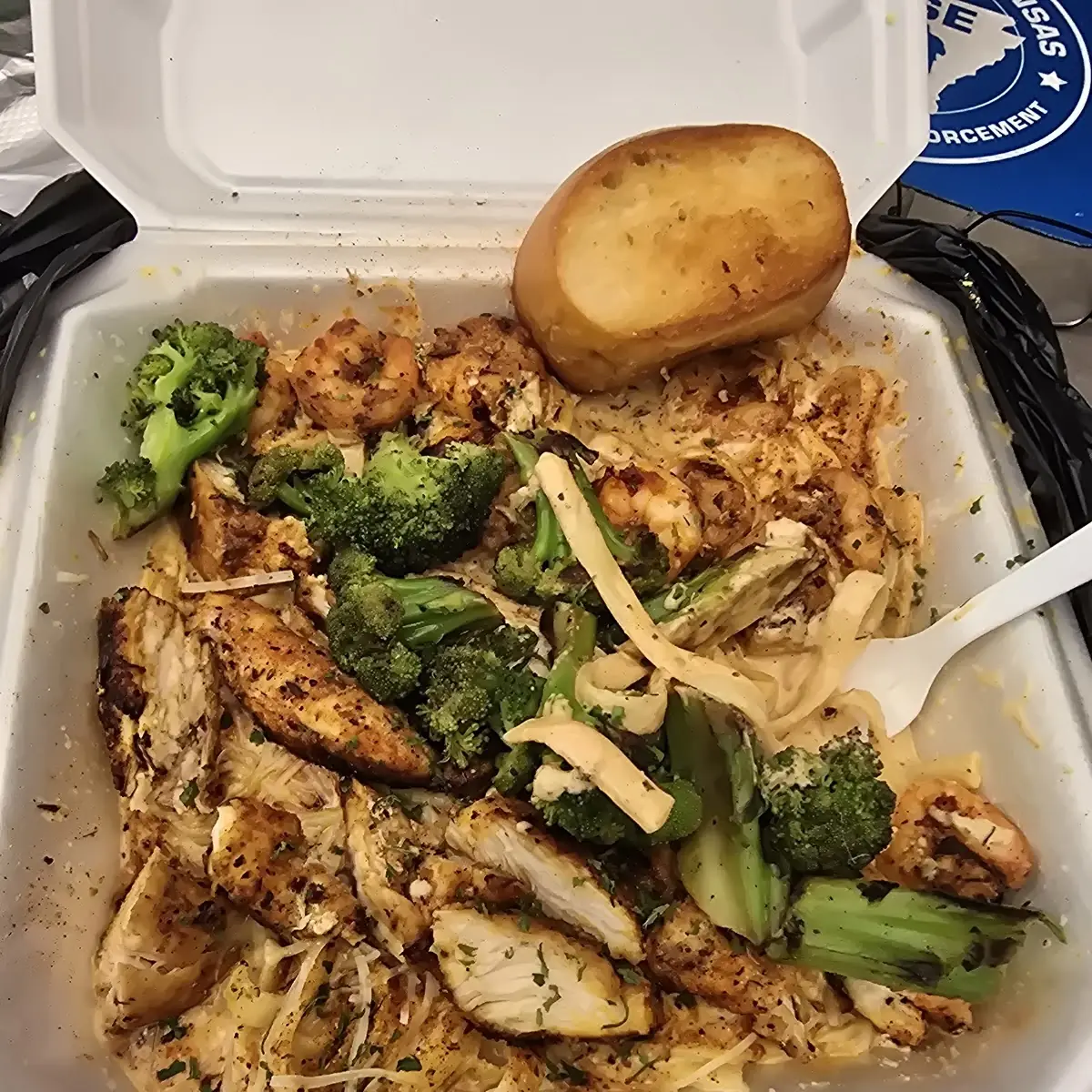 Shrimp and Chicken Alfredo
