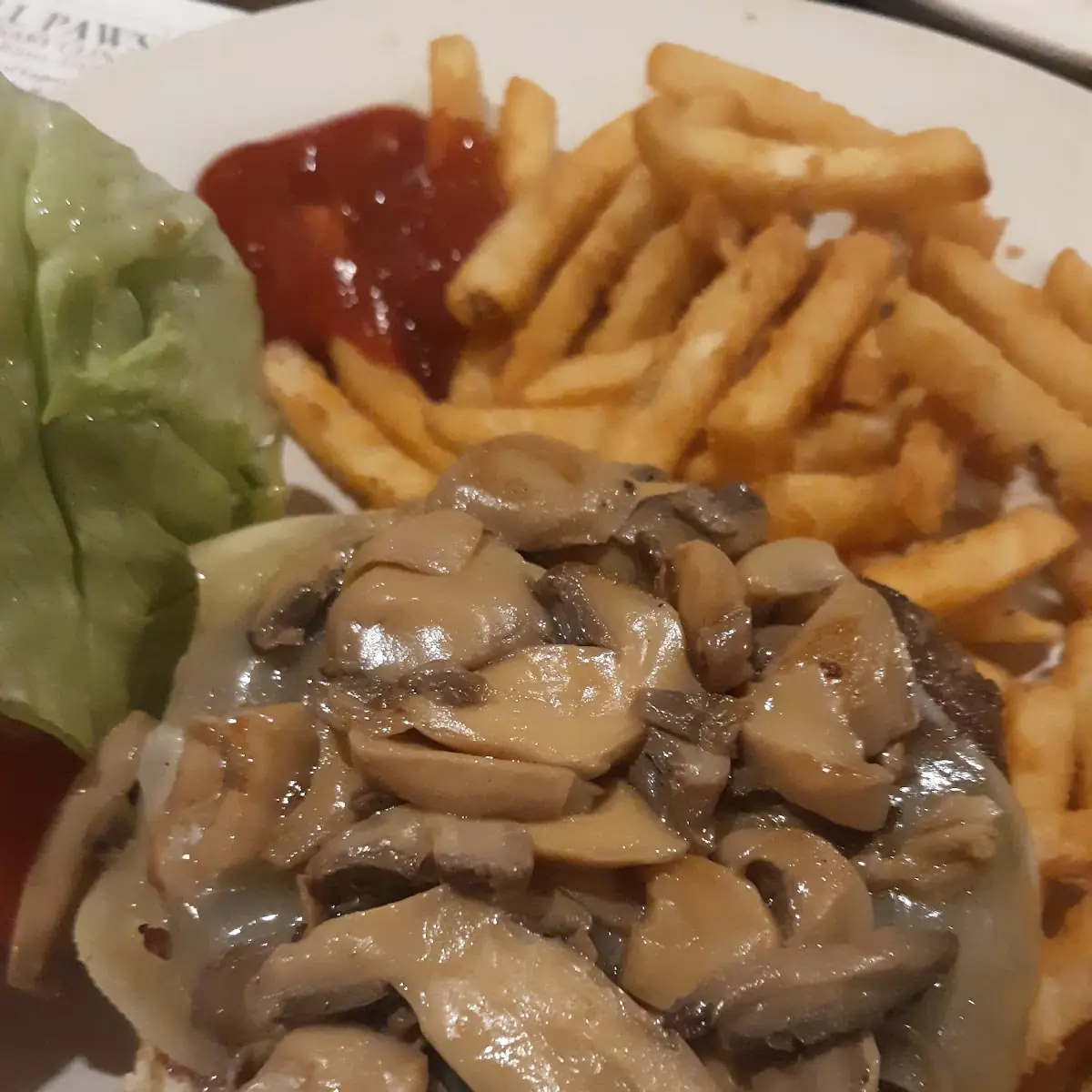 Mushroom Swiss Burger