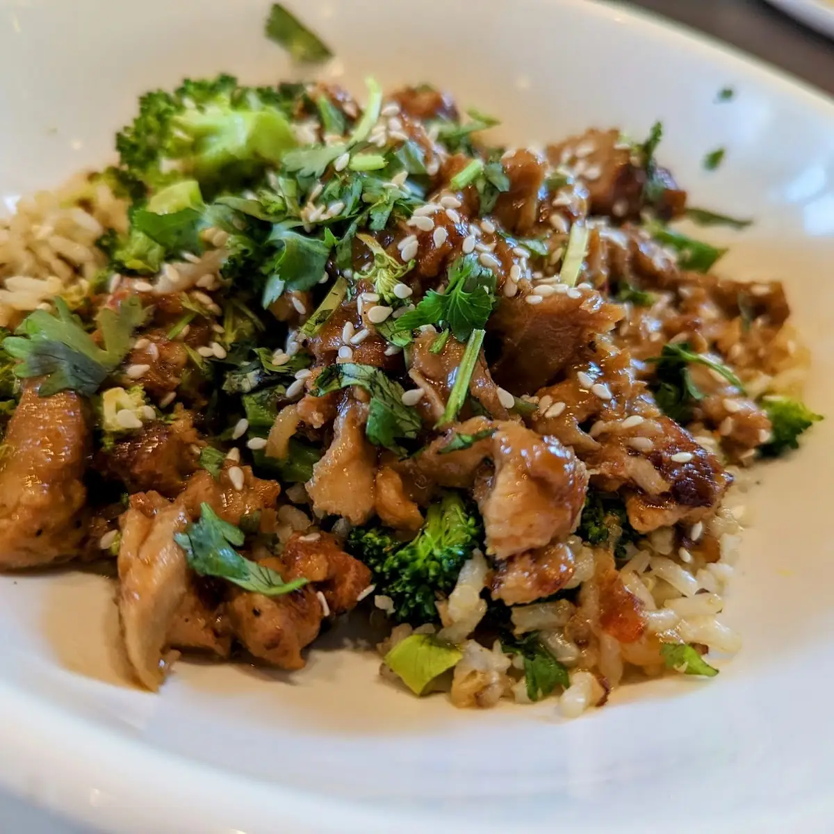 Teriyaki Chicken with Broccoli Bowl