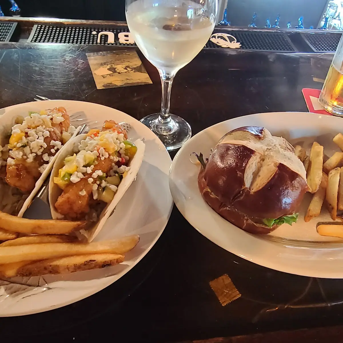 Corn Dog and Fries