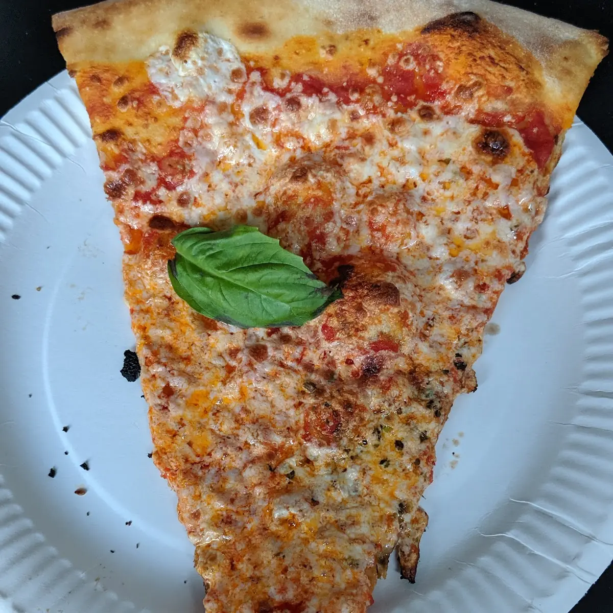 Pepperoni Pizza Slice and Plain Grandma Pizza Slice