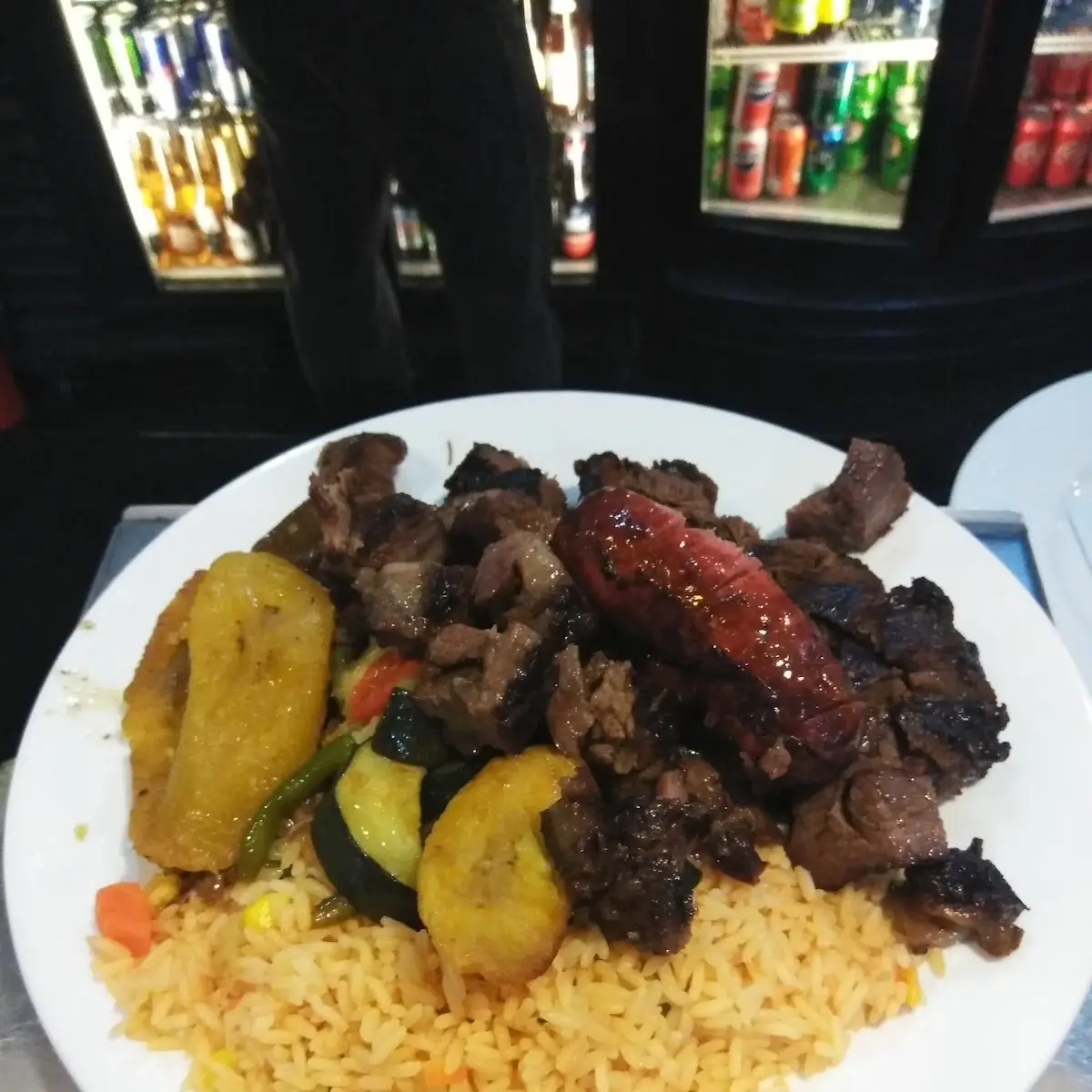 Mixed Meat Rice Plantains