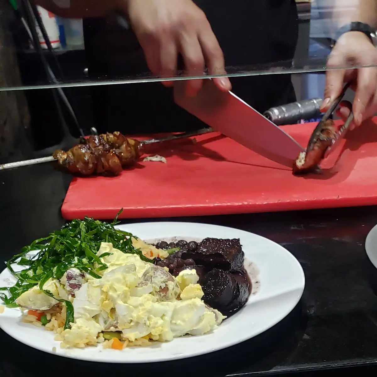 Potato Salad Feijoada Sirloin Churrasco Grilled Meats