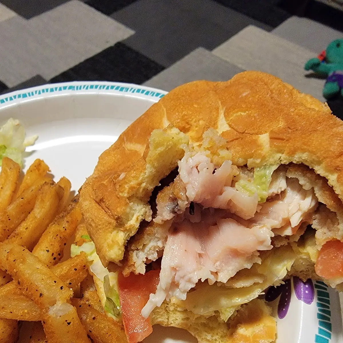 Raw Chicken Sandwich