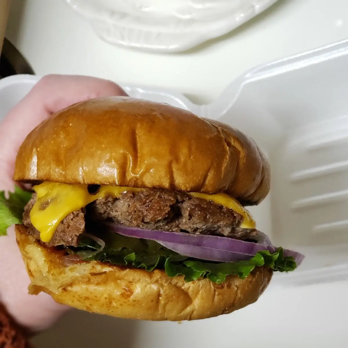 Cheeseburger Combo with Onion Rings