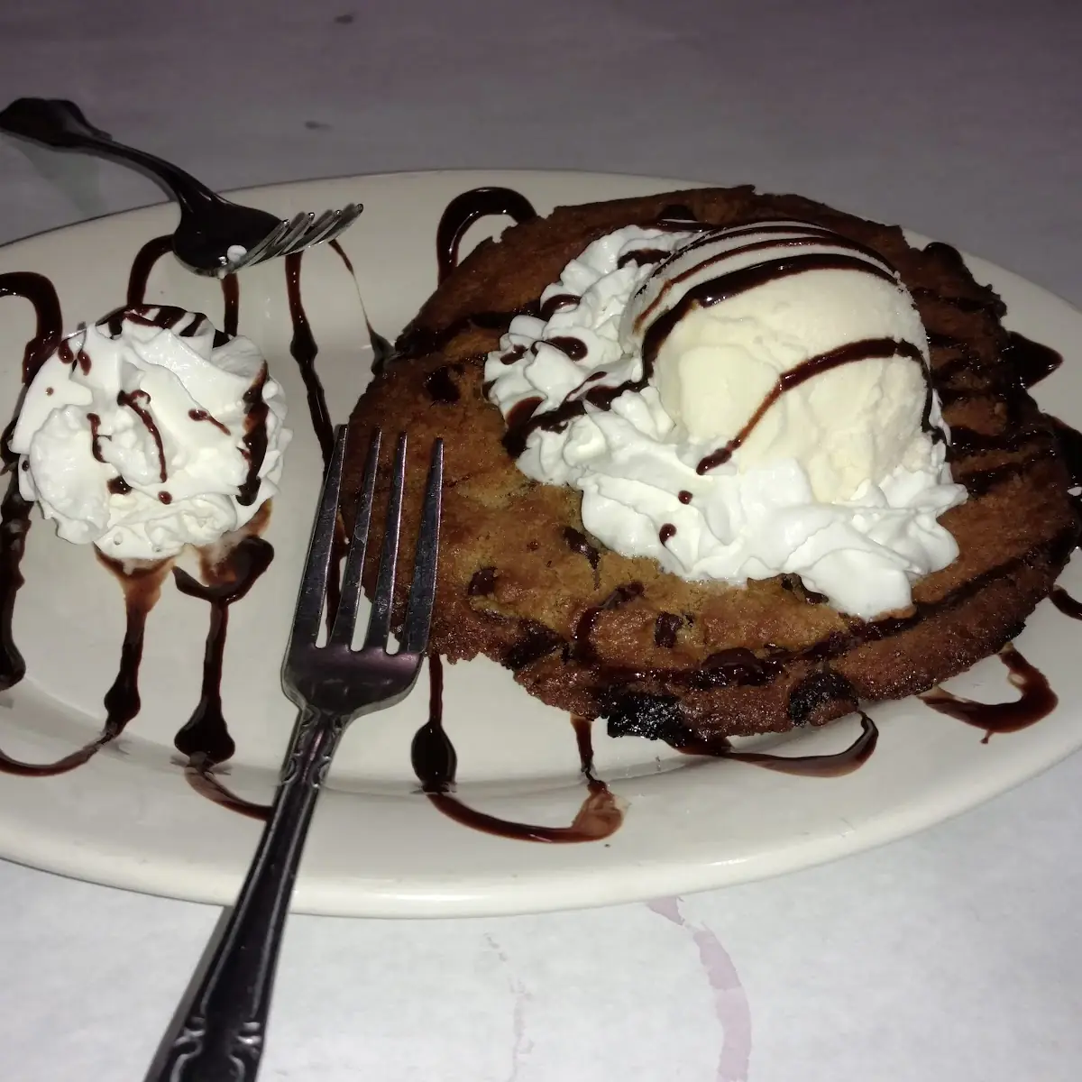 Warm Chocolate Chip Cookie