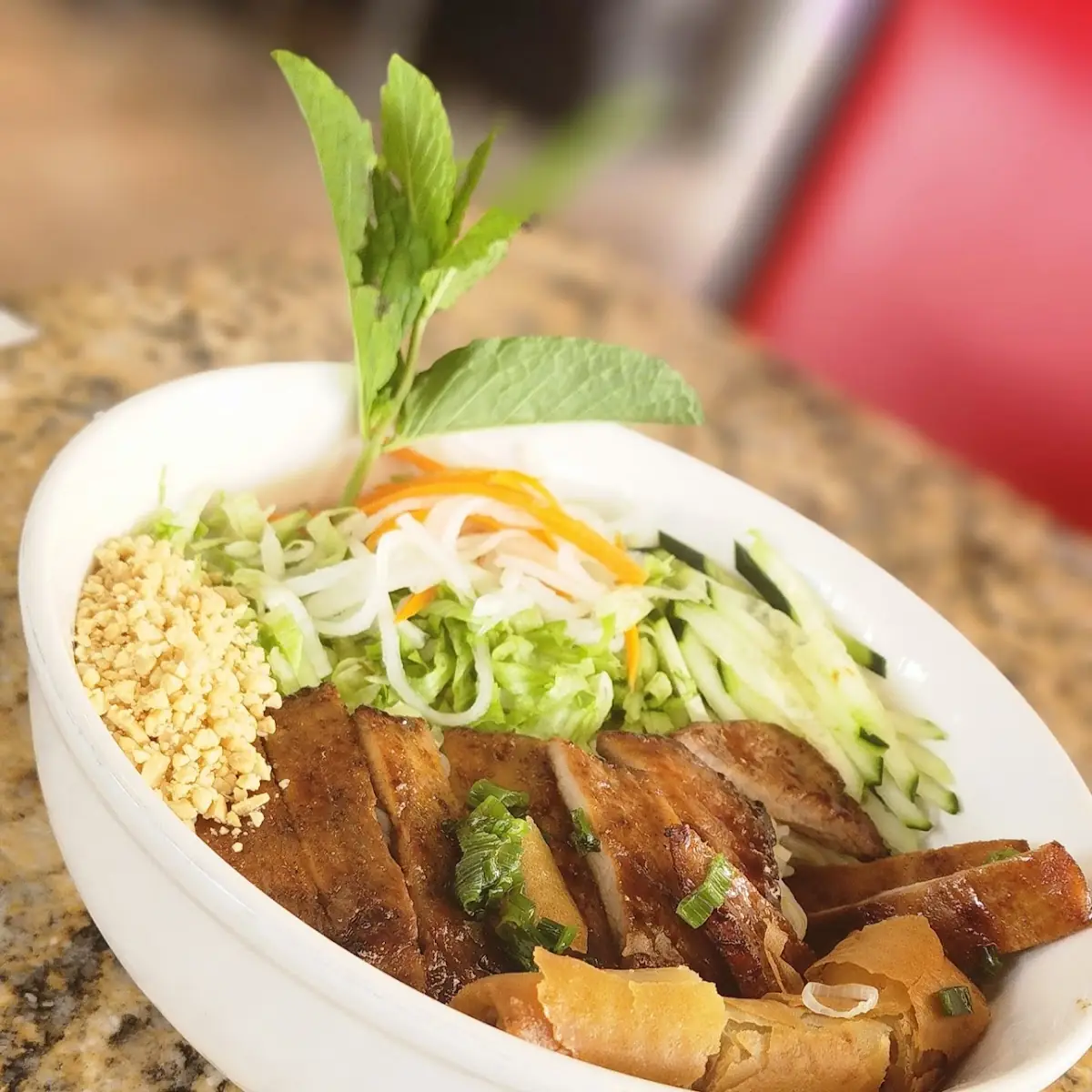 Bun Tom Thit Nuong Cha Gio
