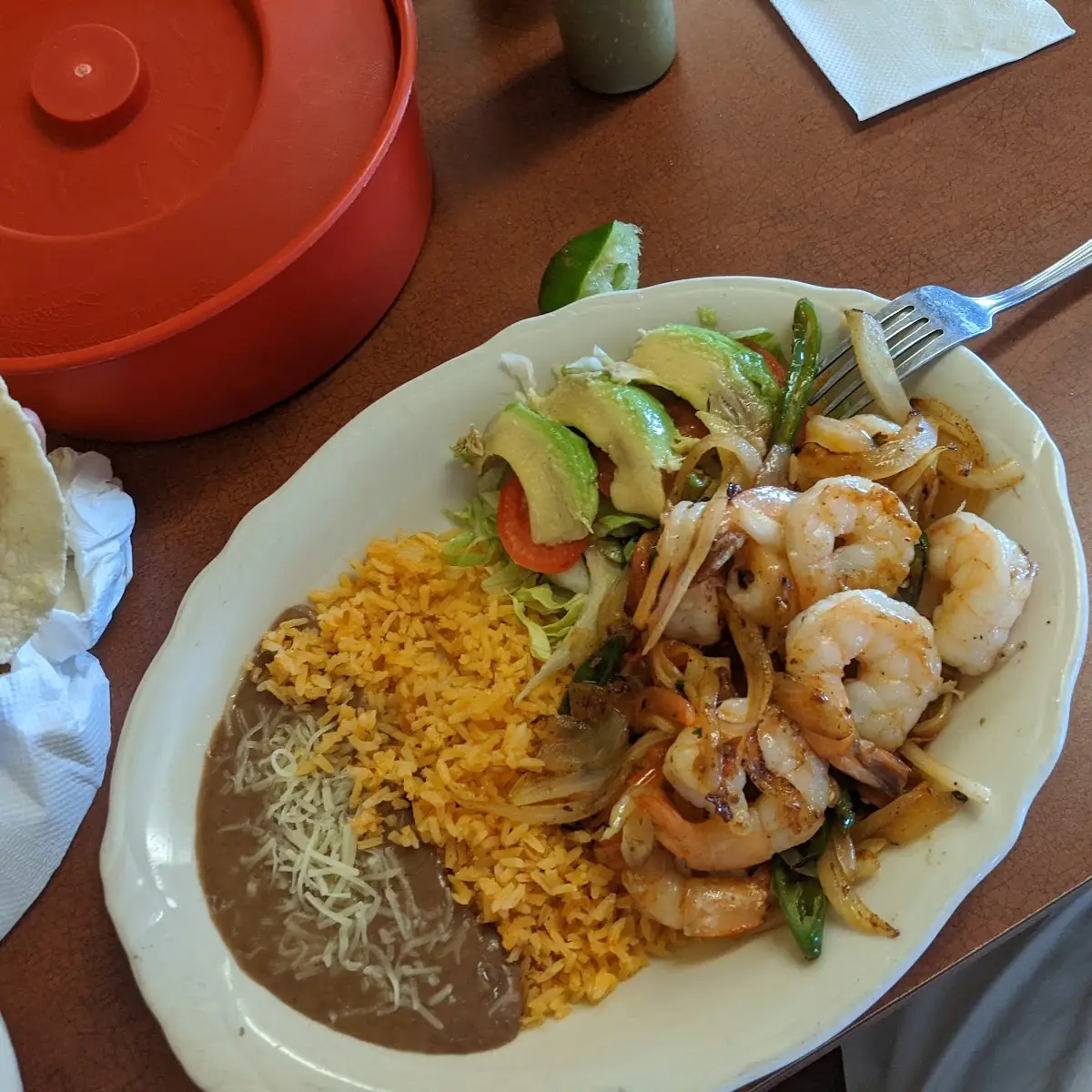 Camaron Shrimp Burrito