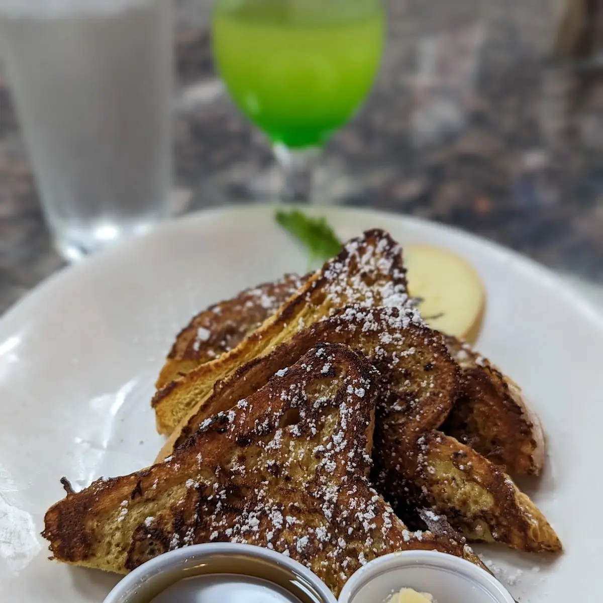 Side French Toast Waffle Pancake