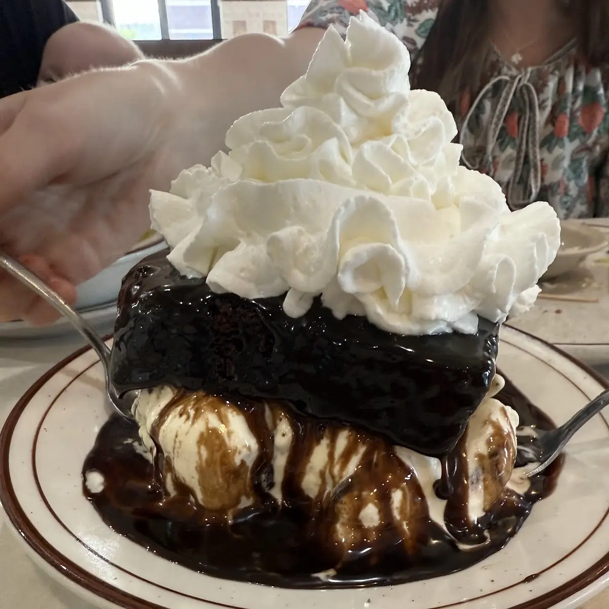 Hot Fudge Ice Cream Cake