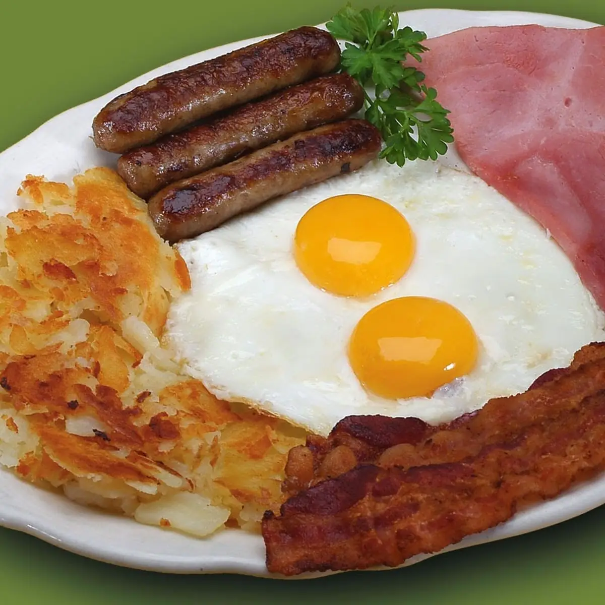 With Bacon Sausage or Ham