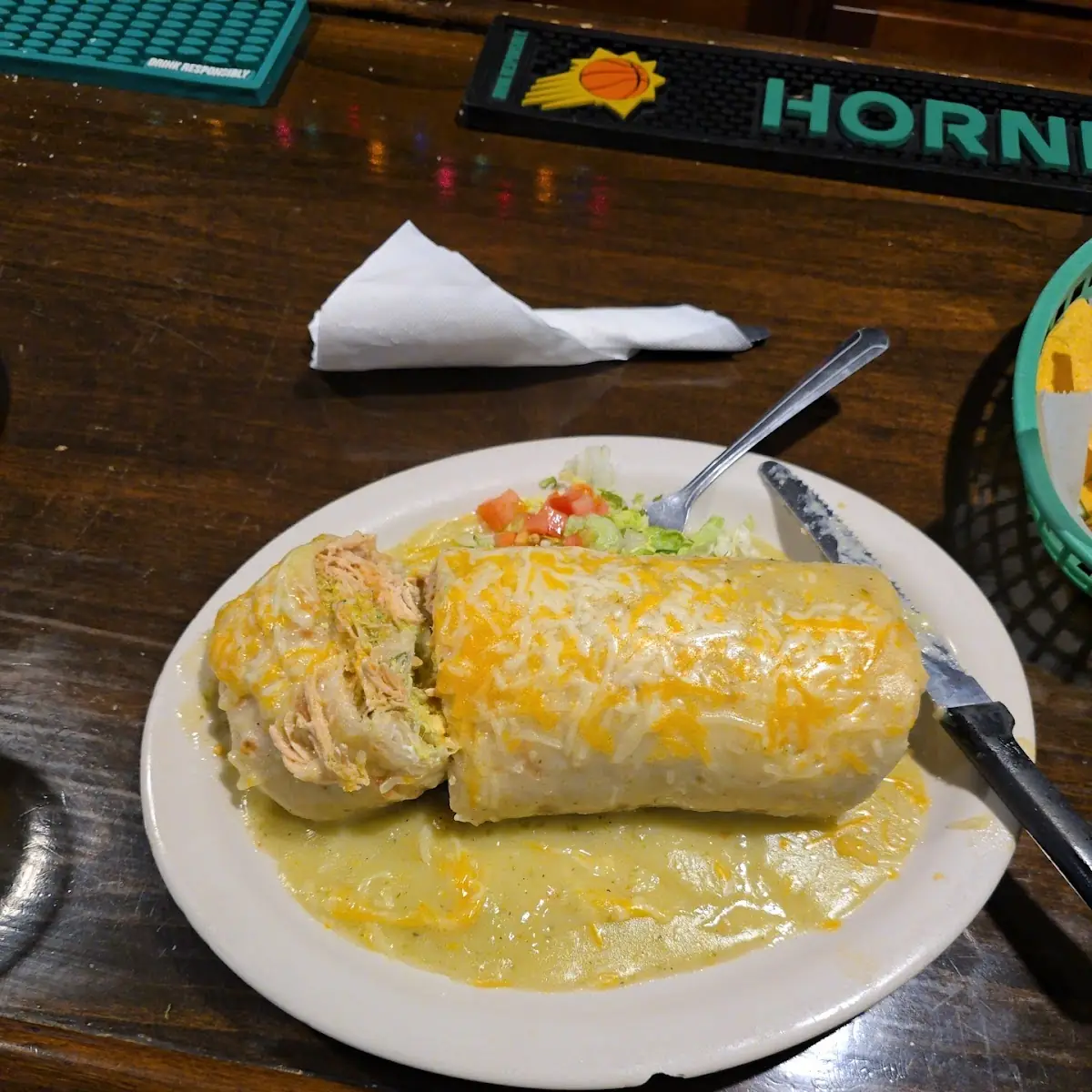 Bean Burrito Supreme Green Sauce